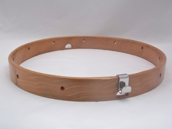 Cercle timbre bois verni pour tambour