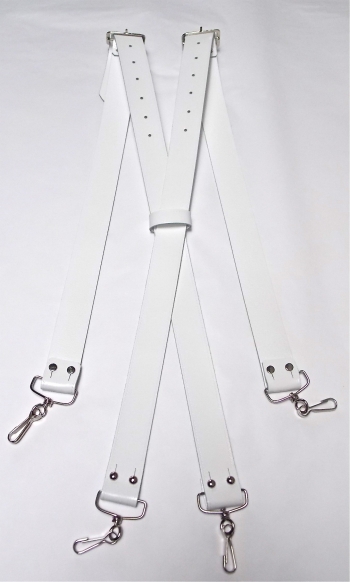 Bretelles doubles de Grosse Caisse en cuir