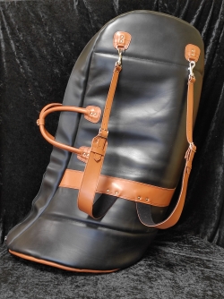 Housse luxe tout cuir pour Tuba sac � dos gamme bicolore