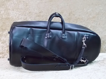Housse luxe tout cuir pour Basse / Euphonium sac � dos