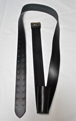 Porte banni�re en cuir