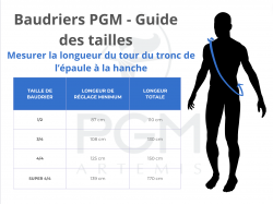 PGM Art�mis - Guides des tailles baudriers PGM Art�mis